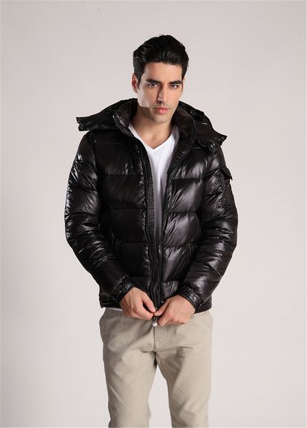 

mens winter warm coats new style casual outdoor feather man outwear thicken high grade down jacket, Black