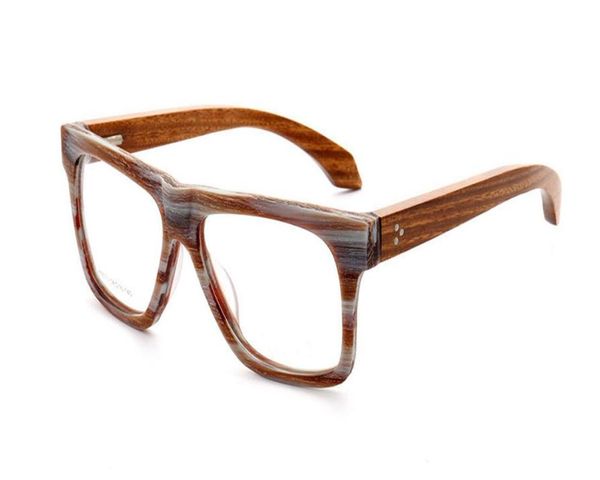 

mongoten fashion retro full rim wooden temple aspheric lens optical eyewear frame anti-fatigue presbyopia reading glasses, White;black