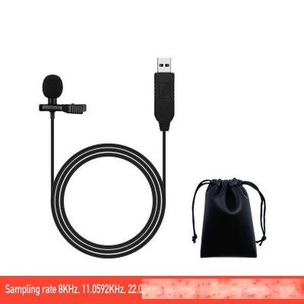 

mini usb built-in sound card microphone computer notebook live broadcast online lesson recording lavalier omnidirectional small microphone