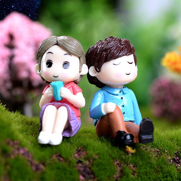 

5 kinds miniature cute couple terrariums fairies moss garden ornament figurine plant wedding cake er