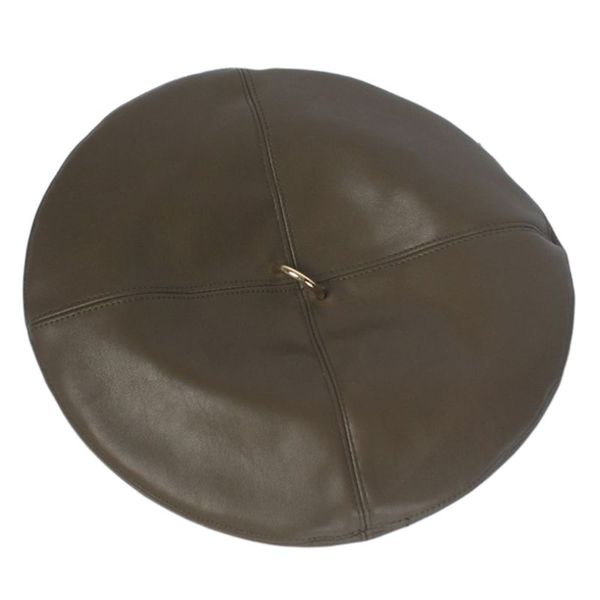 

простой дикий женщины плоский cap зима искусственной кожи берет мода очаровательная леди hat, Blue;gray