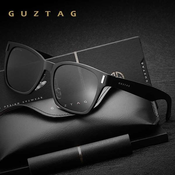 

sunglasses guztag aluminum square men/women hd polarized mirror uv400 sun glasses eyewear for men g9260, White;black