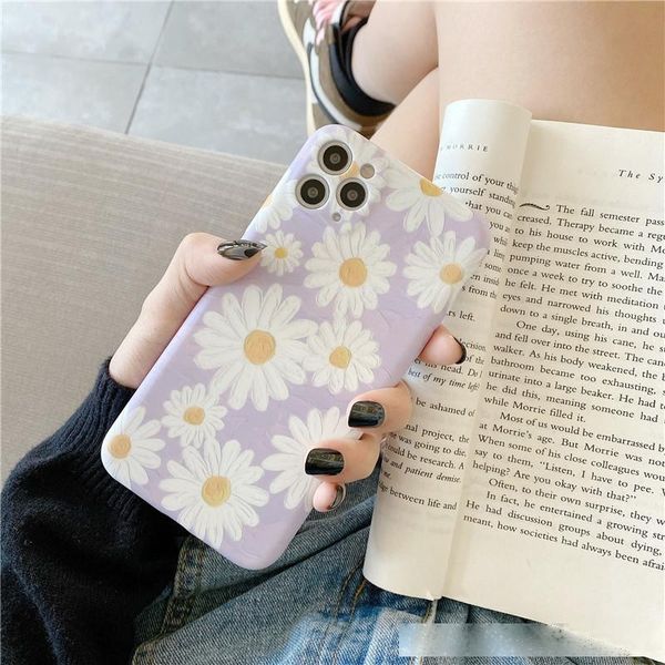

oil painting daisy suitable for apple 8p 11 phone case iphonexs/promax liquid silicone xr female se/7p