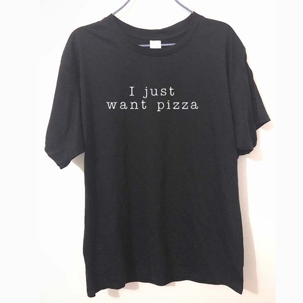 

i just want pizza printed men t shirt camisetas masculinas camisa masculina jumper pizza t-shirt tshirt