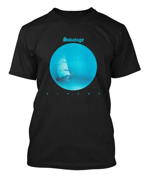 

savatage сирены новый - мужская черная футболка tee тавра tee shirt