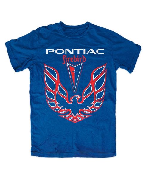 

firebird t-shirt blau logo kitt pontiac
