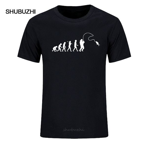 

рыбалка эволюция моды печать лето мужчины tshirt одежда хлопок tshirt harajuku повседневный с коротким рукавом смешные топ тройники