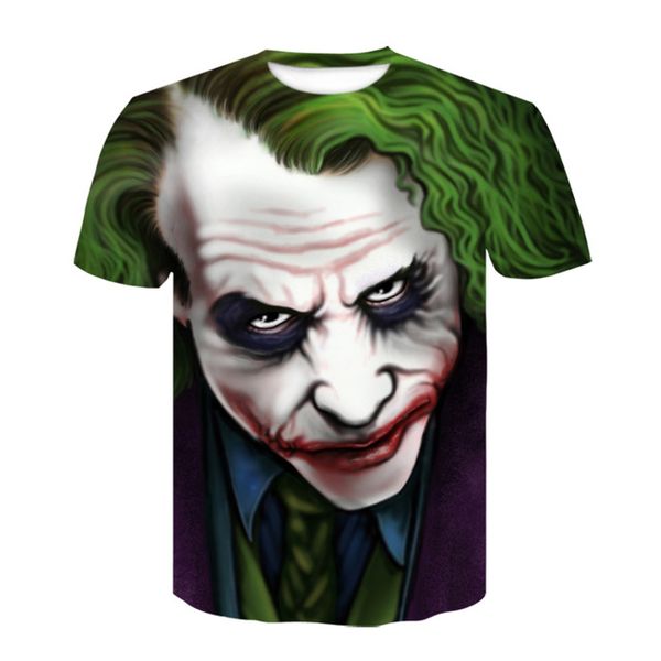 

it clown joker camiseta 3d print shirts horror plus size graphic men clothing