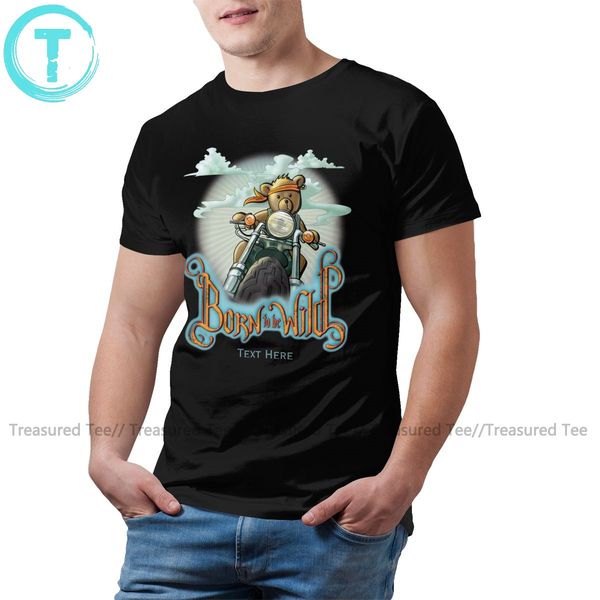 

teddy bear t shirt born to be wild baby t-shirt 4xl fun tee shirt 100 cotton short sleeves classic tshirt