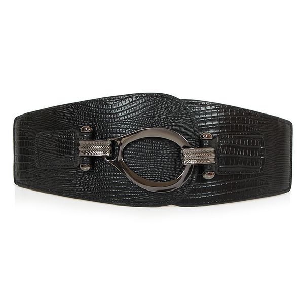 

урожай женское платье waistband упругие змеиной girdle с юбкой декоративные поясом, Black;brown