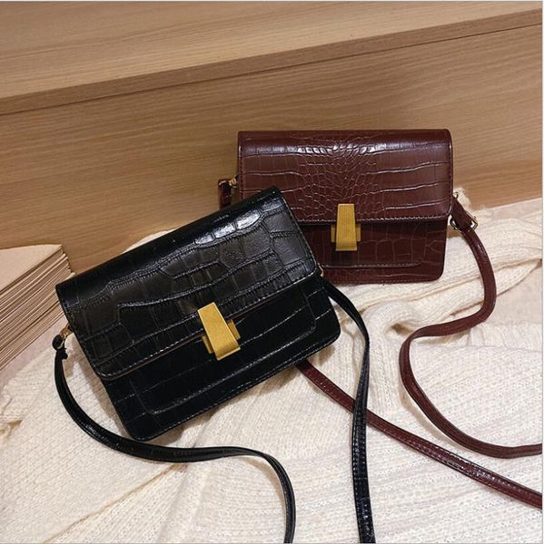 

fashion new small bag women 2020 autumn and winter retro stone pattern shoulder bag lady popular wild messenger