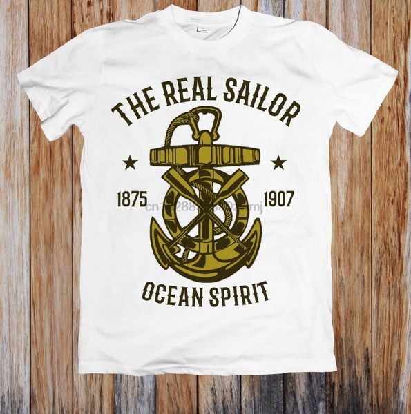 

2020 men fashion cartoon character the real sailor ocean spirit men t-shirt men tees