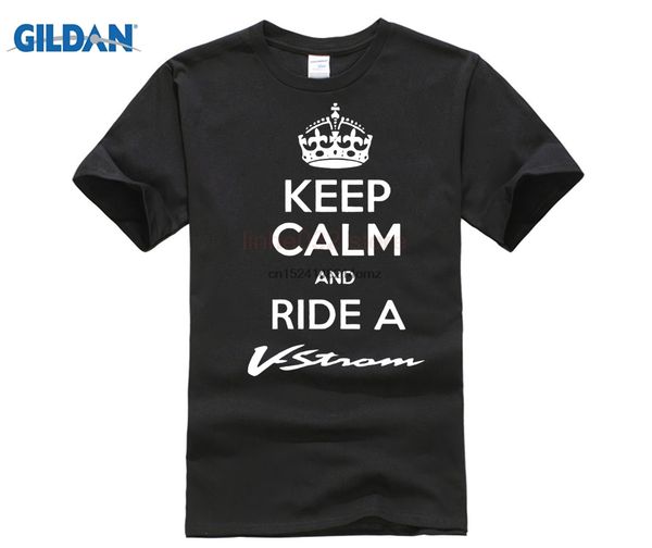 

men 2019 brand clothing male selling t shirt keep calm and ride v strom t-shirt dl 650 1000 shirt biker tee shirt