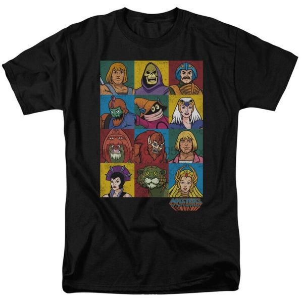 

masters of the universe character heads licensed vintage style t-shirt all sizes