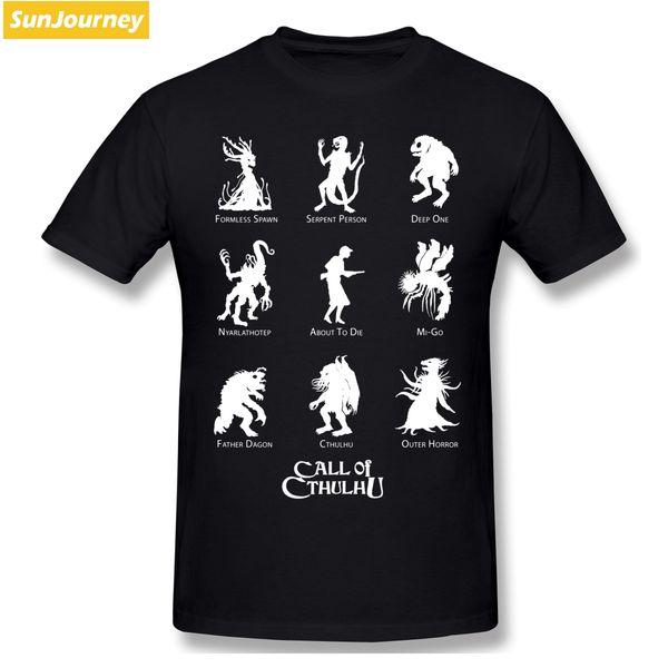

call of cthulhu know your monsters t shirt oversized cotton crewneck short sleeve t shirt homme