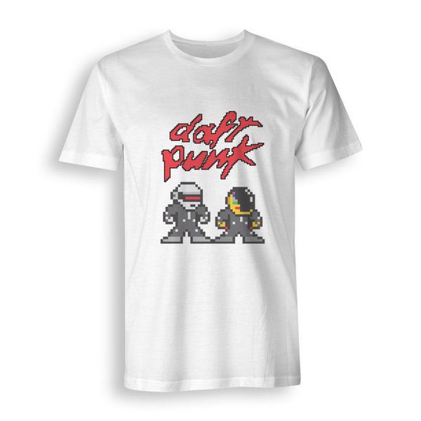 

daft punk get lucky 8 bit мужской размер s-3xl тис белых футболки мужчин хлопок футболка отпечатана футболка топ tee 2018 последних