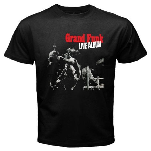 

новый grand funk живой обложка альбома логотип mens черная футболка размер s в 3xl