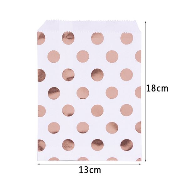 

gift wrap 25pcs foil gold silver treat candy bag wedding party favor paper bags polka dot stripe printed craft packing