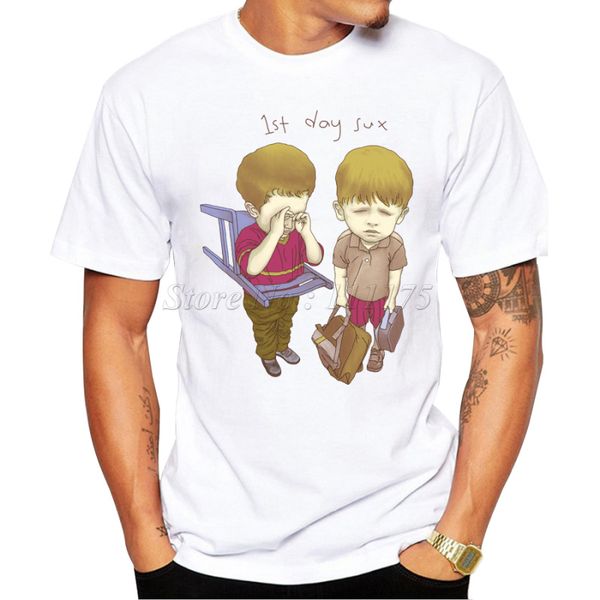 

2019 новые поступления к сожалению студенты дизайн мужская футболка мальчик прохладный стиль tops случайные футболки