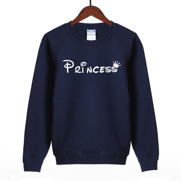 

cute princess printed women sweatshirt 2020 autumn winter style casual woman hooded fleece slim fit hoodies, Black
