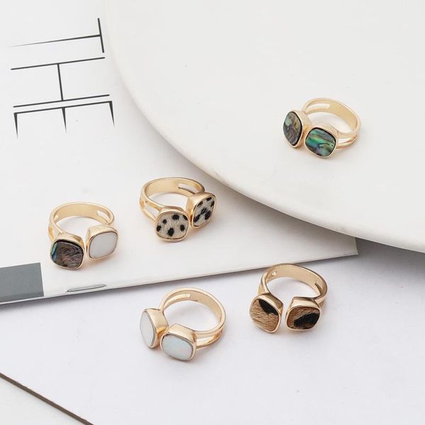 

acrylic abalone shell leopard rings fashion inner dia 1.7cm gold color brincos pendientes jewelry for women, Golden;silver