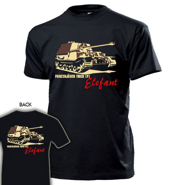 

2019 горячие продажи мода майка panzerjager элефант typ2 танковая тайгер р втч sdkfz 184 тройник рубашки