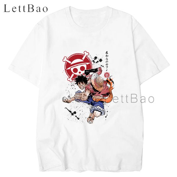 

straw hat captain vintage new design t shirt men printed anime clothes harajuku shirt 3d punk white t-shirt