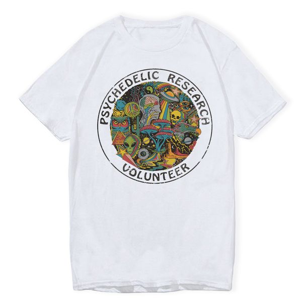 

lettbao psychedelic research volunteer boys t-shirts cartoon mens tshirt summer white fashion white hip hop t shirt funny top