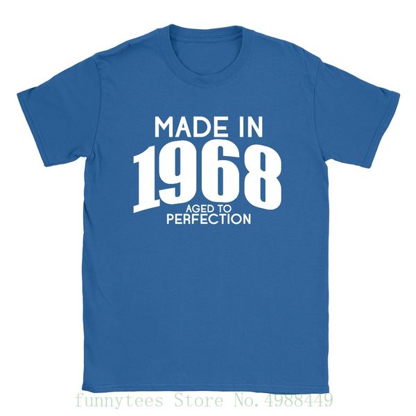 

made in 1968 mens t shirt funny 50th birthday present gift man black t-shirt hipster