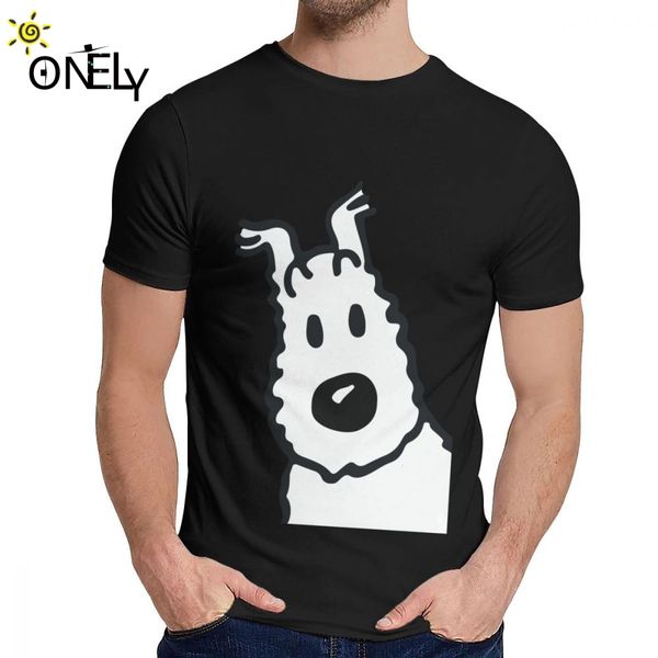 

снежный приключения тинтина tee shirt повседневный o-образным вырезом harajuku man бесплатная доставка плюс размер футболки