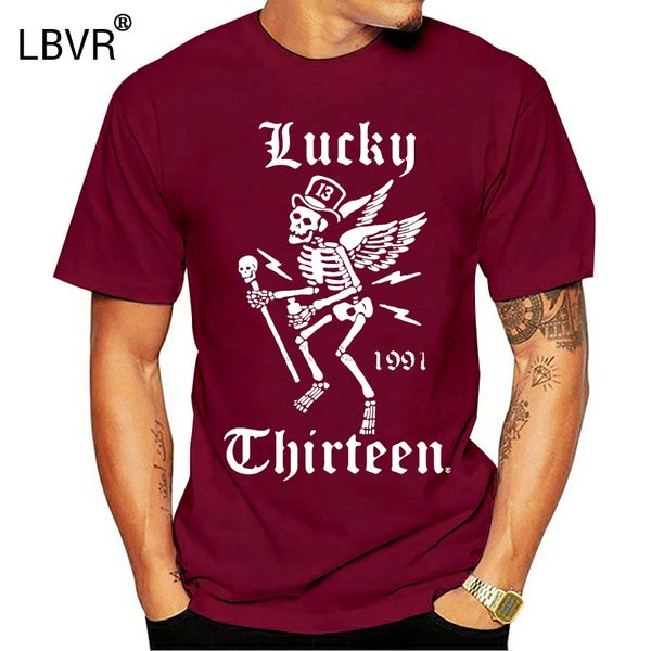 

lucky 13 work mechanic shirt button winged skully skeleton at skull gray(2