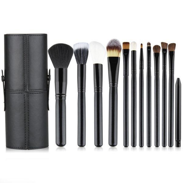 

makeup brushes foundation blush eyebrow eyeshadow cosmetic makeup brush set 12pcs with bucket