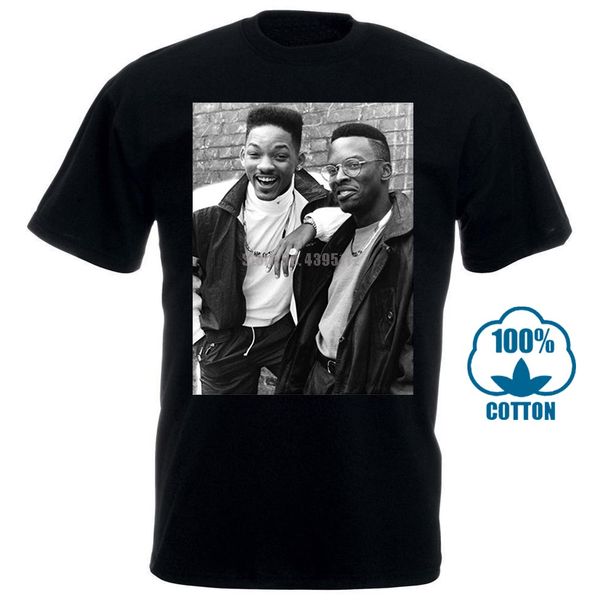 

2017 новейших печатных tee dj jazzy jeff и уилл смит свежий принц фото дизайн мужские футболки с t shirt