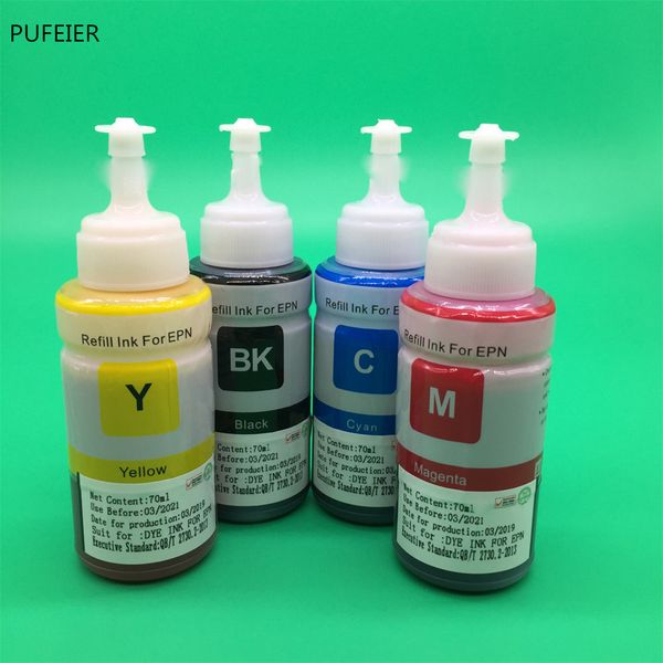 

ink refill kits 4pcs x 70ml t6721-t6724 dye based for l100 l200 l655 l605 l1455 l380 l385 l383 l485 l101 l111 l130 l201 l211