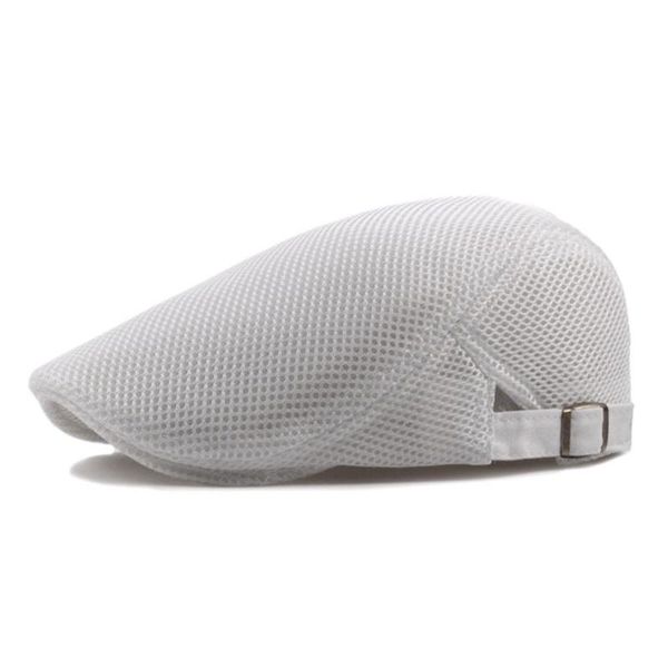

men's mesh cap breathable summer hat, Blue;gray