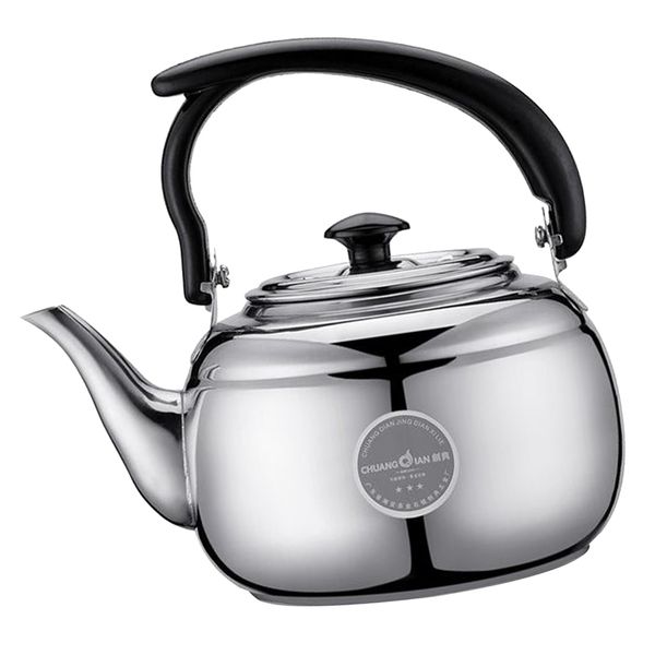 

tea kettle stainless steel teapot teakettle water coffee pot for stoverust resistant, fast boiling, home office use, 1 liter