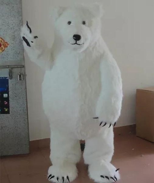 2018 de alta qualidade Urso Polar traje da mascote da panda gigante chinês mascote bonito dos desenhos animados caráter mascotte costum traje Outfits Adulto Tamanho