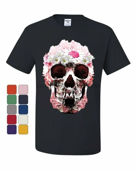 

t shirt women group of skull in black and white skeleton funny harajuku print female shirt