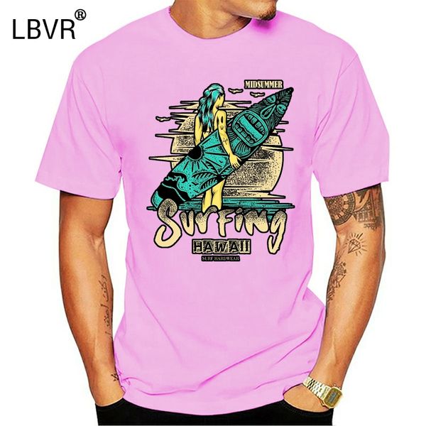 

t-shirt hawaii surfer surfing board surfboard tiki beach retro pinup party fashion 2020 men short sleeve t shirt funny shirts