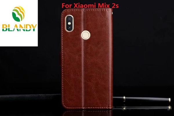 

for xiaomi mix 2s 2 book design crazy horse leather pu tpu wallet stand cover case cover for xiaomi redmi note 5 6x redmi s2