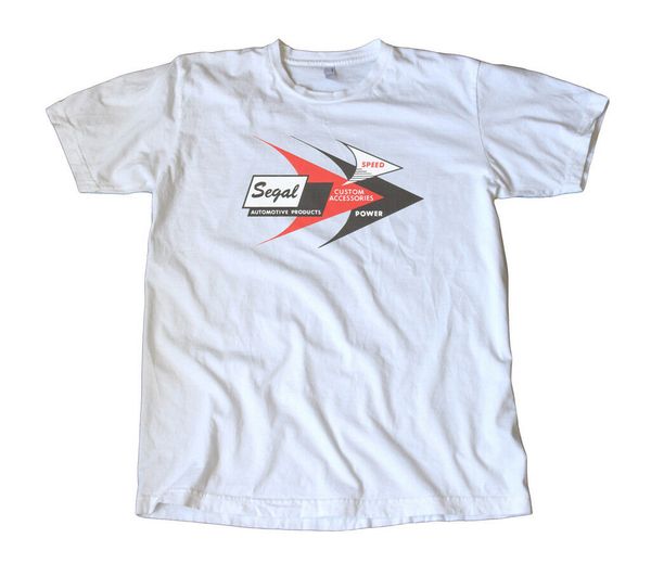 

segal automotive decal t-shirt, rod racing
