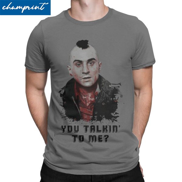 

men's t-shirts travis bickle you talkin' to me funny tees taxi driver robert de niro movie t shirts crew neck clothes gift