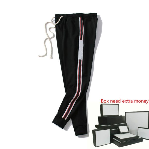

мужской мода брюки италии стиль мужчина шикарного sweatpants letters printed 20 мода бегуны track pant размер одежда m-2xl, Black
