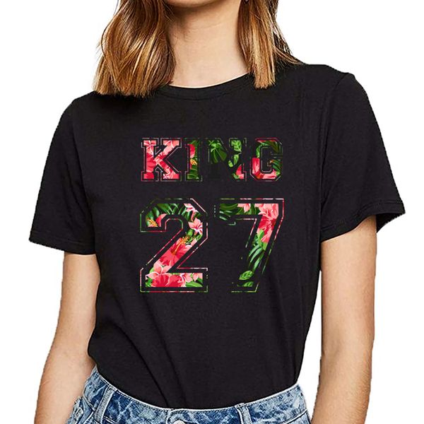 

t shirt women 01 king and queen fit inscriptions short female tshirt