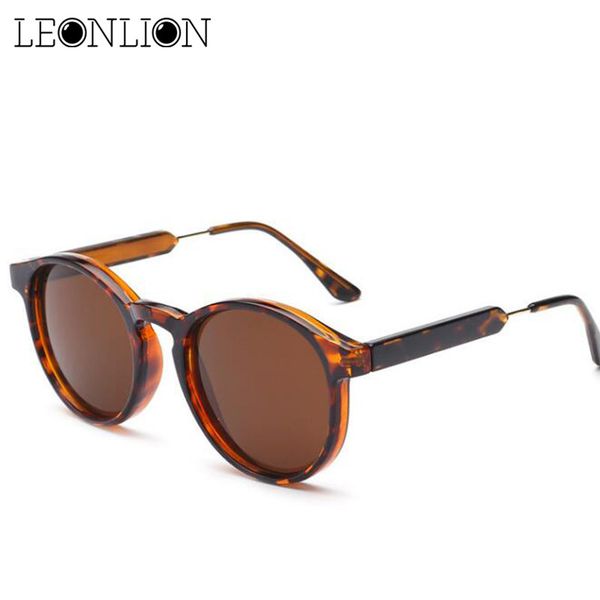 

leonlion 2020 vintage round sunglasses women/men classic outdoor gafas uv400 brand designer driving sun glasses, White;black