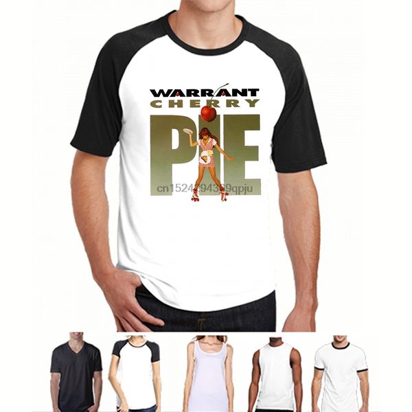 

смешные тенниски людей новизны тенниску warrant t-shirt - cherry pie white