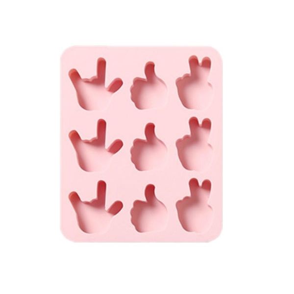 

jo life creative hand gesture cake mould silicone novelty cookie fondant decoration tool chocolate mold