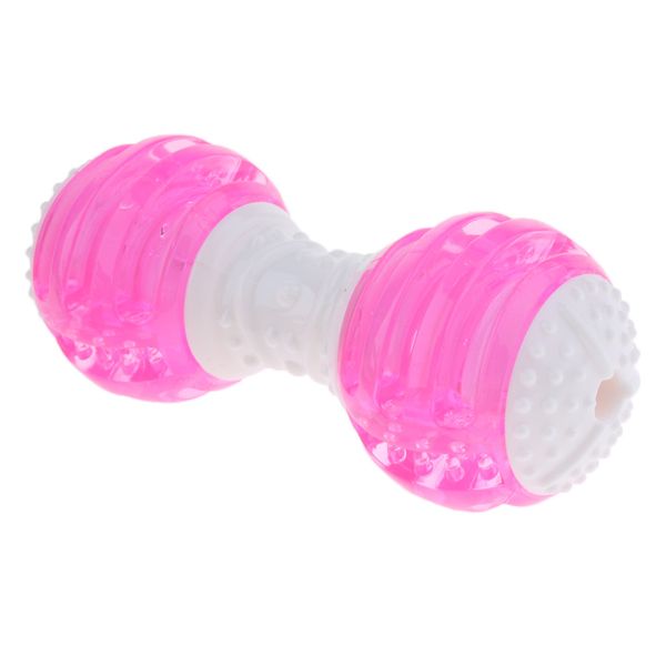 

dog cat chew squeaker squeaky sound dog toys - dumbbell shaped design