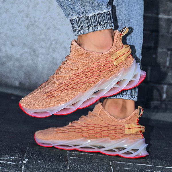 

light soft sneakers for men large size blade running tennis man platform platform sports shoes autumn mesh men's sport shoes d1
