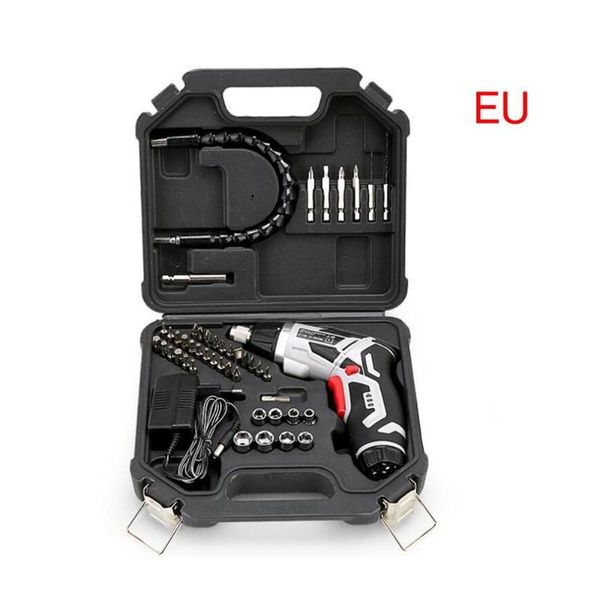 

46 in 1 set 4.0v cordless electric screwdriver rechargeable 300mah eu/us plug electric hand drill grinder power tools